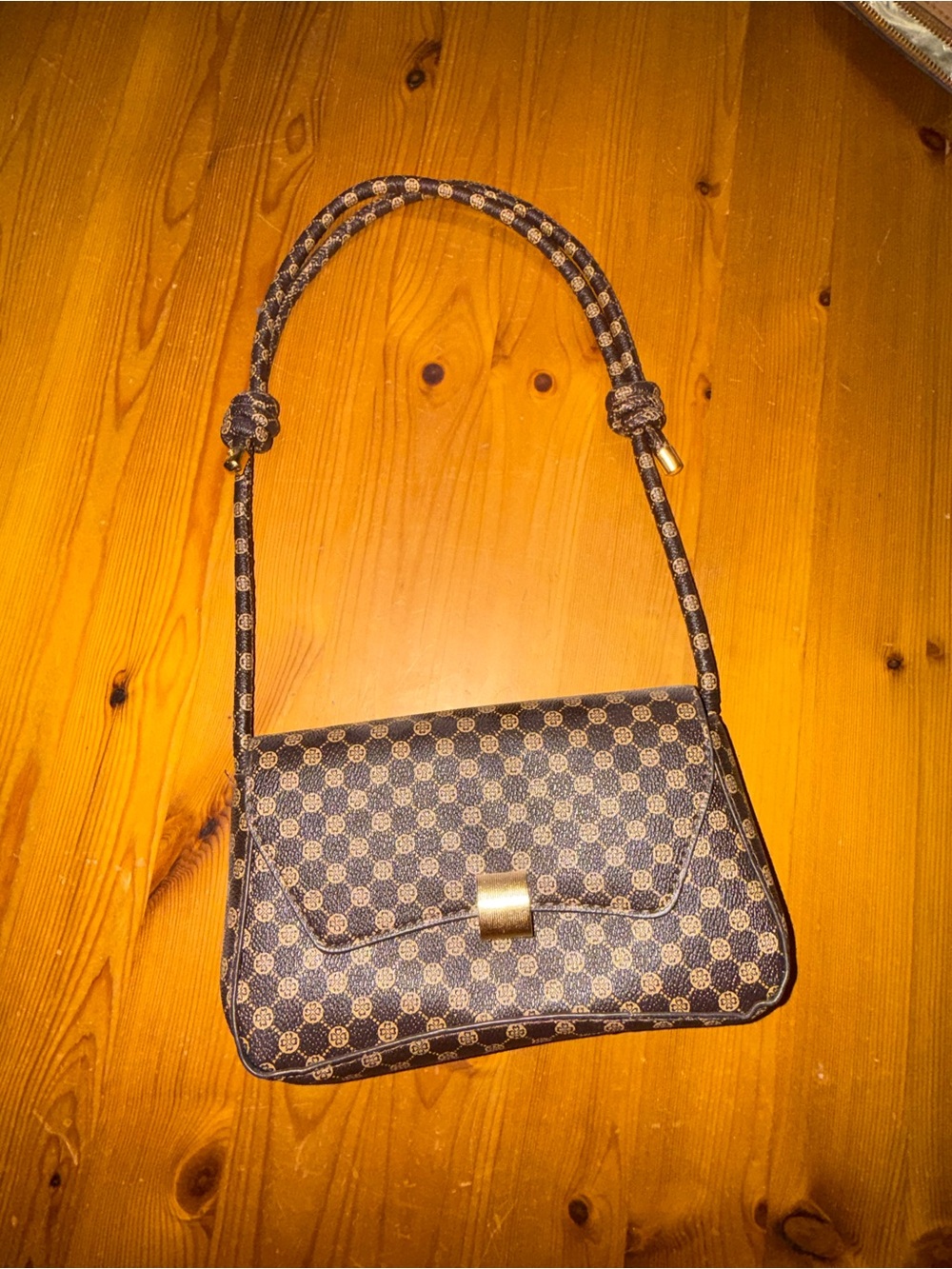 Women’s Brown Patterned Shoulder Bag